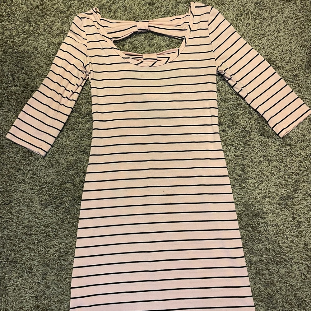 Stretchy pink and black dress or top